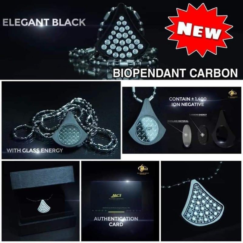 kalung kesehatan/kalung pendant/kalung dengan ion besar/biopendant carbon MCI original