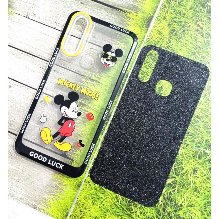 Case Character Gliter Proteck Kamera For Hp Oppo Realme Vivo Xiaomi Redmi Samsung