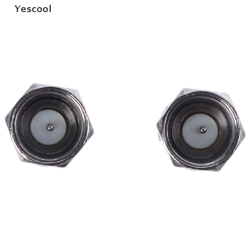 Yescool 2Pcs Adapter Konektor Socket Tipe F Male Ke RF Coax Aerial Female Untuk TV