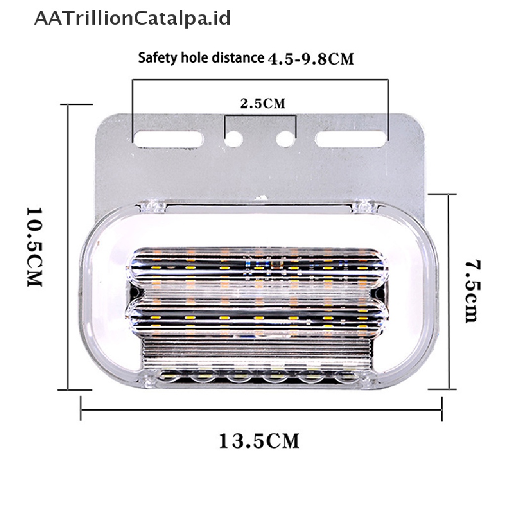 Aa Lampu Samping Truk Led 24v Super Terang Tahan Air