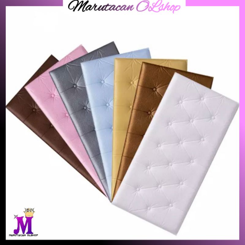 Wallpaper Dinding Foam / Wallfoam / Sticker Dinding 3D Dekorasi Living Room & Headboard Bedroom