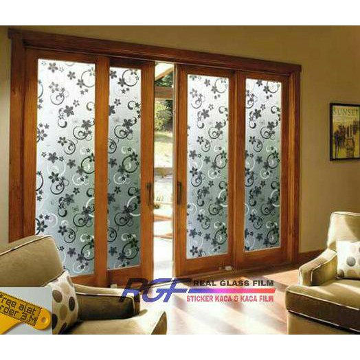 Terbaru - sticker/stiker kaca/kaca film/stiker motif/sandblast batik