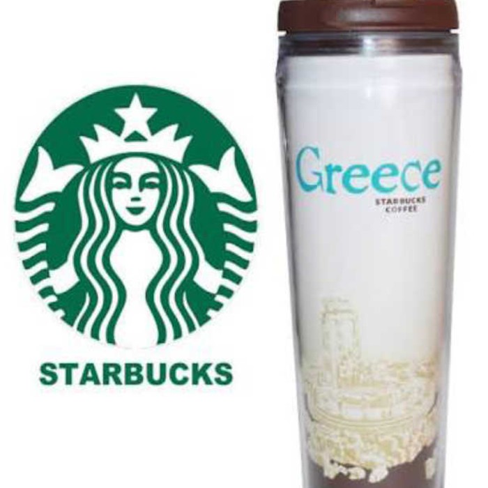 botol teh / Tempat Kopi/ Starbucks Tumbler Greece Yunani