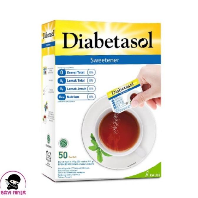 

COD DIABETASOL Sweetener Gula Diabetes 50 Sachets