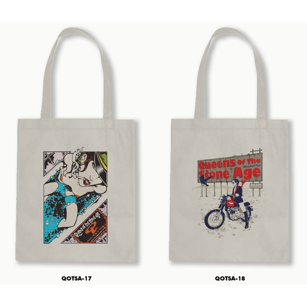 TOTE BAG BLACU - QOTSA/QUEENS OF THE STONE AGE 01