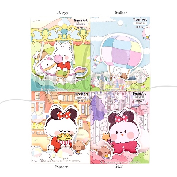 Sticky Notes Chuuby Rabbit Notes Motif Kleinci Imut DIYScrap GH 301463