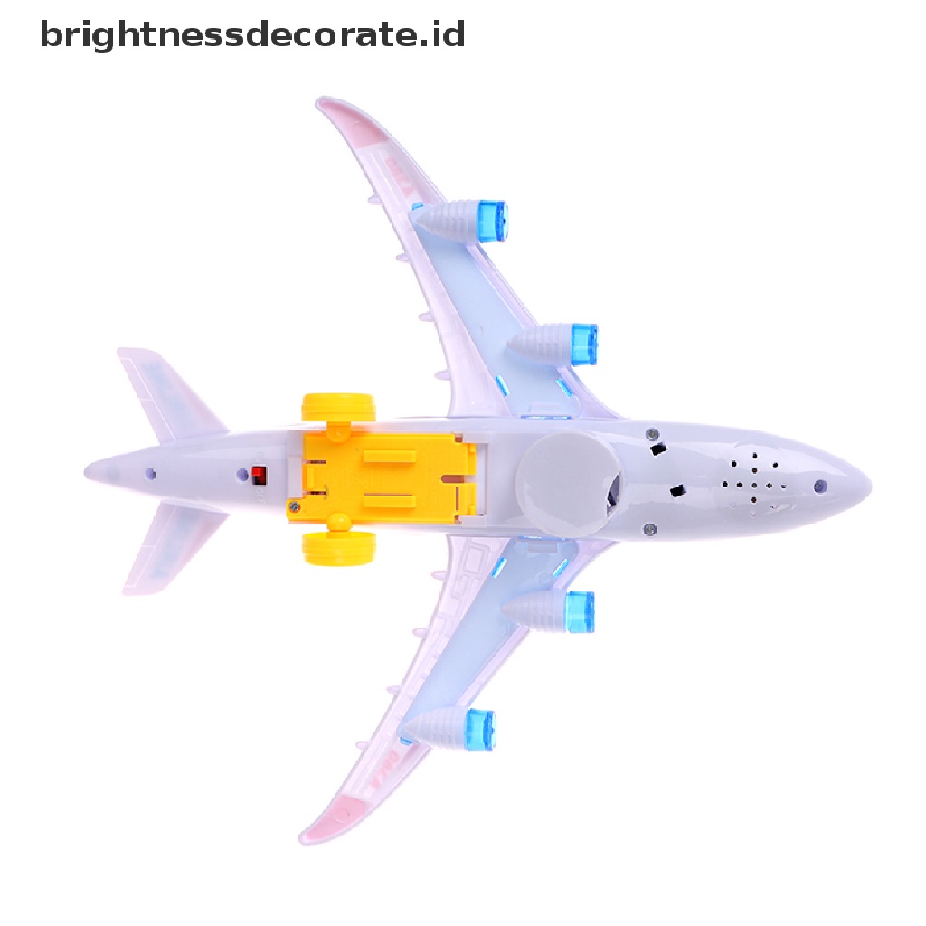 Mainan Pesawat Airbus A380 Elektrik Bahan Plastik Dengan Lampu Dan Suara Untuk Anak