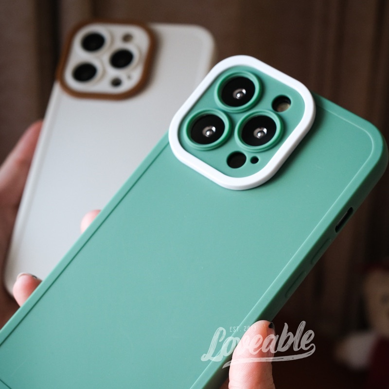 minimalist korean square case iphone 12 13 pro max
