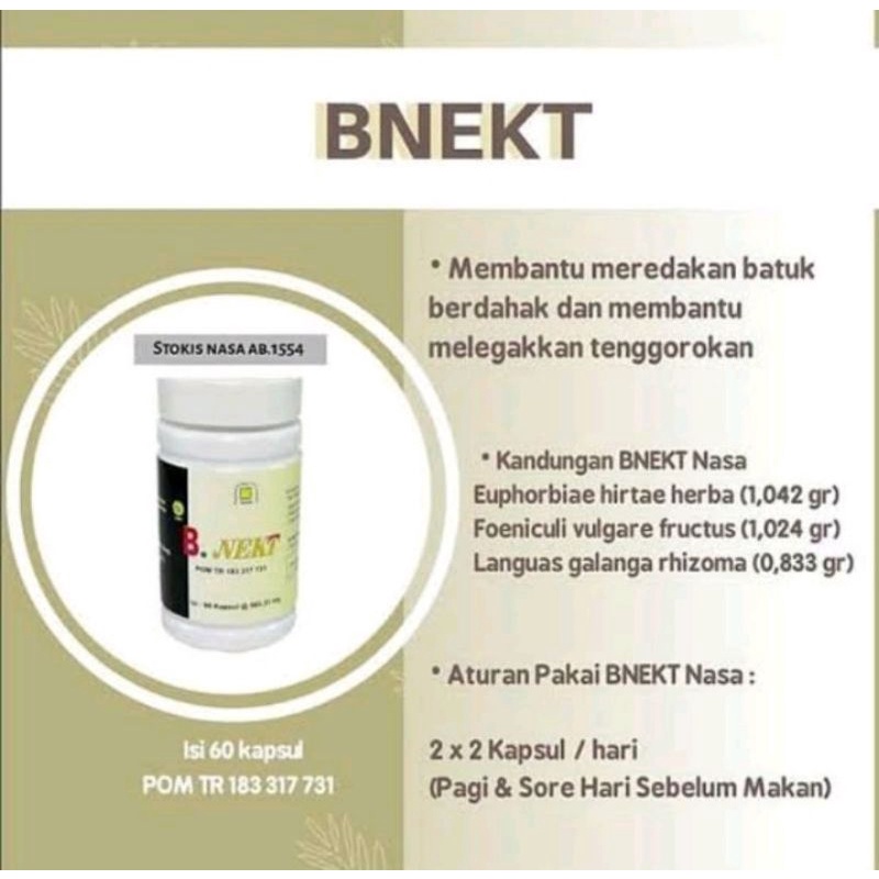 PROMO BNEKT NASA-Obat Herbal Kesehatan Paru Paru-Sakit Tenggorokan