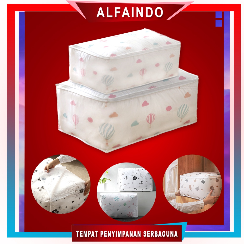 Alfaindo Tempat Penyimpanan Serbaguna Pakaian Selimut Storage Bag - TP010