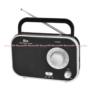 Kris Portabel Radio Pipih Portable TR - 410 Tersedia Dengan Pilihan Warna Hitam Dan Putih