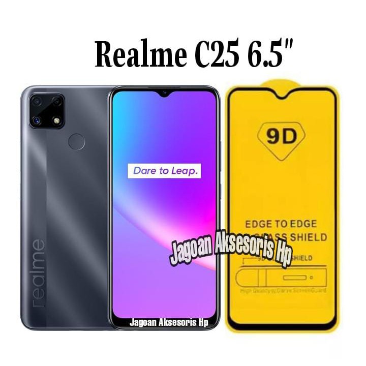 KOREAN Tempered Glass Realme C21 C25 6.5 inchi FULL SCREEN TG 5D 9D 21D FULL GLUE