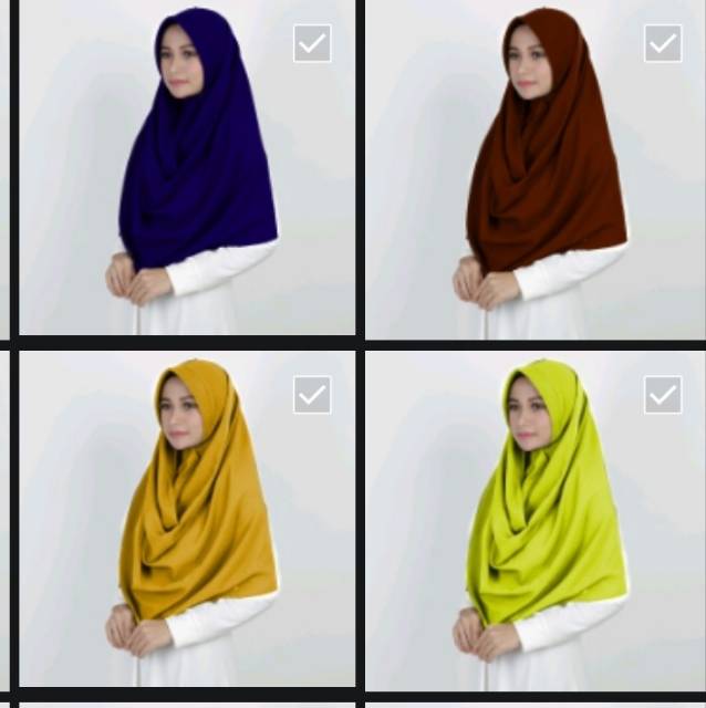 HIJAB KERUDUNG PASHMJNA PASMINA INSTAN PET ANTEM PAD ANTI TEMBEN  ONE SLOOP BAHAN DIAMOND CREPE