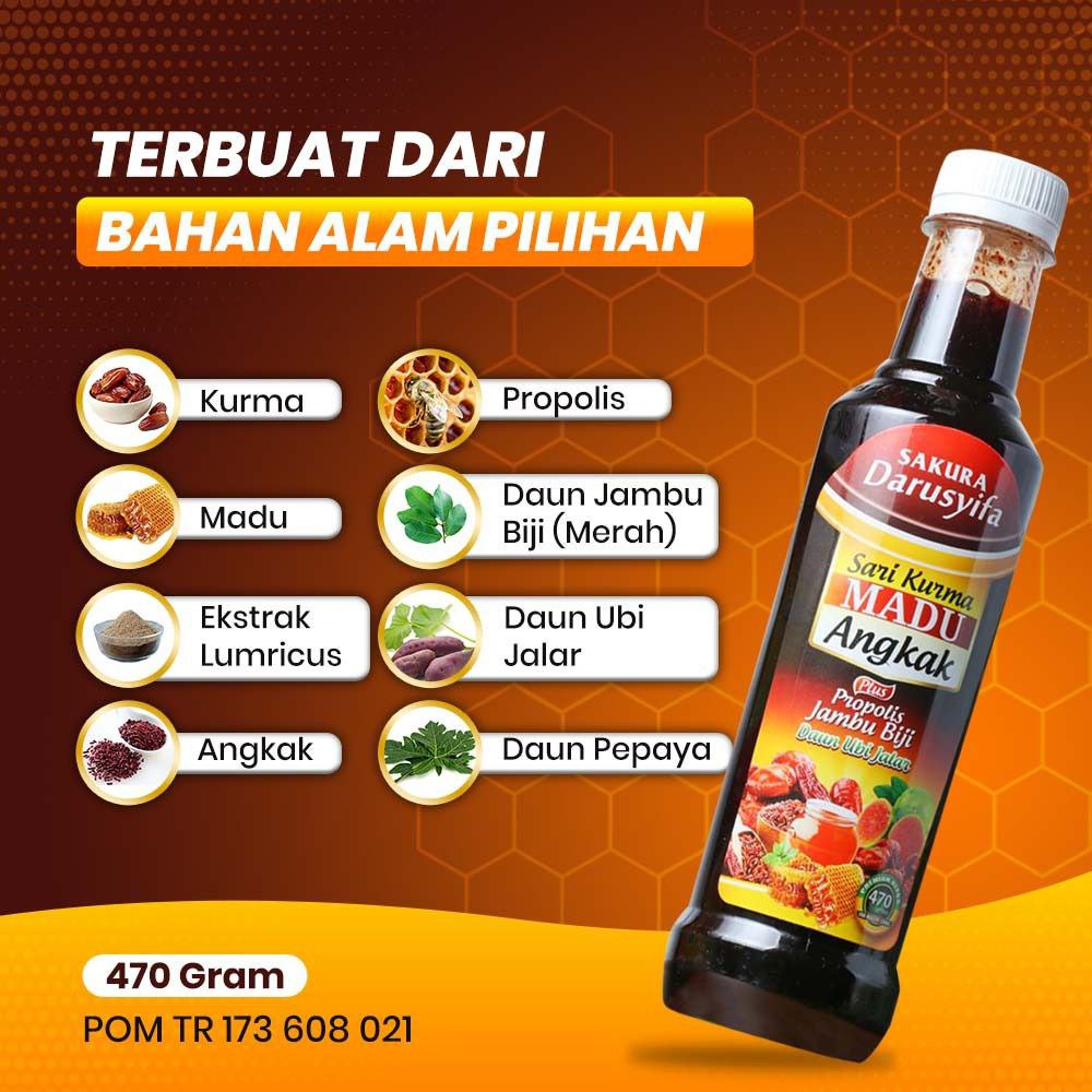 Sari Kurma Madu Angkak Darusyifa - Sari Kurma Madu Angkak Propolis Jambu Biji - Sari Kurma Madu Angk