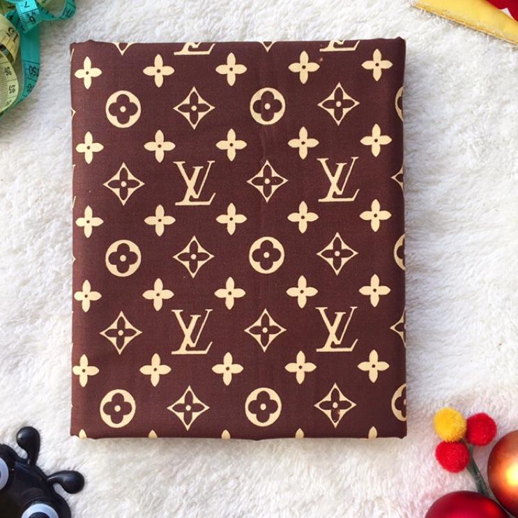 imdi Kain Perca Motif LV Coklat s77>
