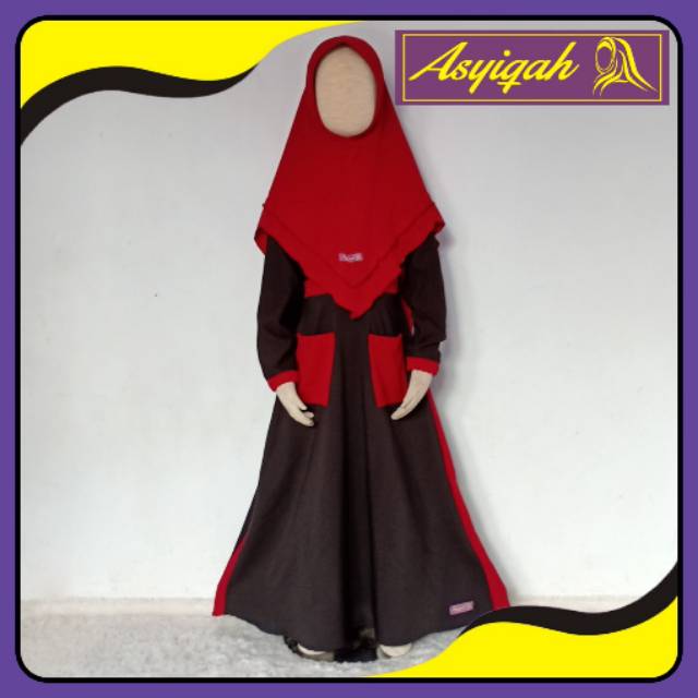 gamis anak premium. Gamis set anak. gamis anak Alifa