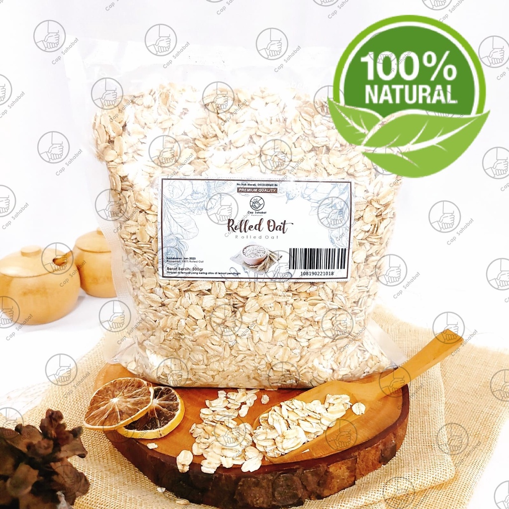 500gr Rolled Oat / Oatmeal / Gandum Utuh /  Rempah / JSR 100% PREMIUM QUALITY