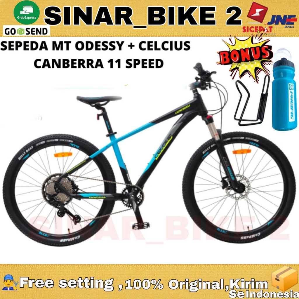 Sepeda Gunung 27.5 Inch MTB CELCIUS ODESSY CANBERRA Alloy 11 Speed