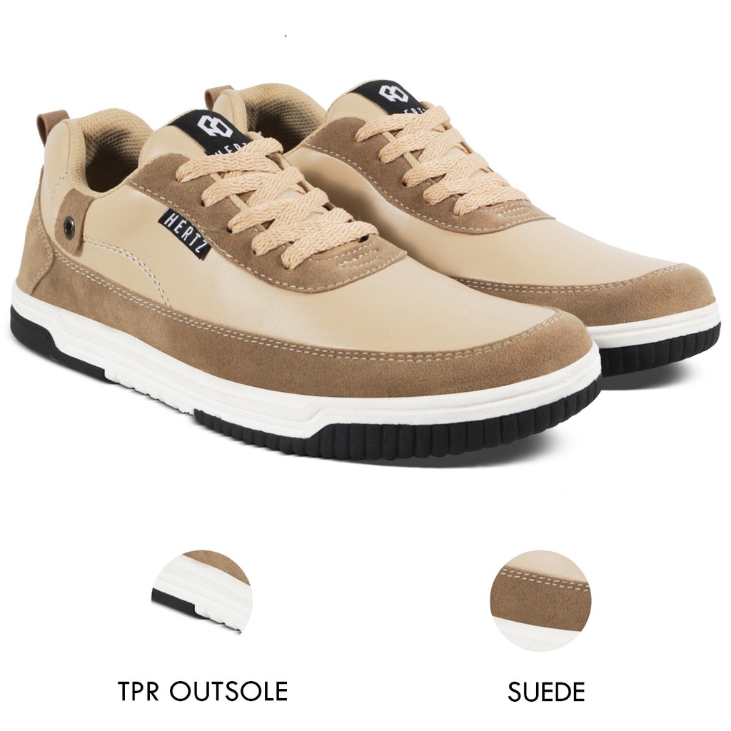 Sepatu Sneakers Pria Sale  H 3665 Brand Hertz Sepatu Kets Kasual Kuliah Kerja Hangout Trendi Berkual