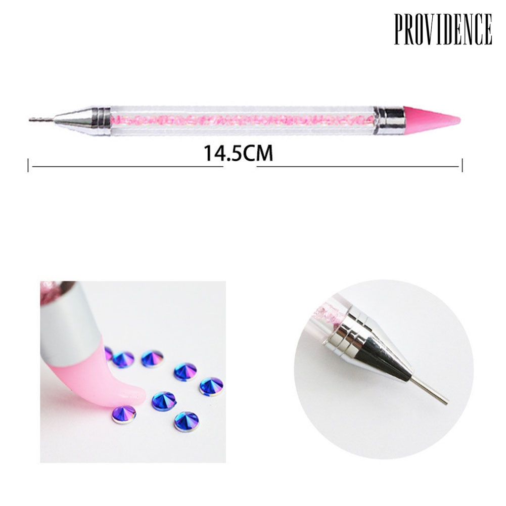 Providence Pen Dotting Berlian Imitasi Kepala Ganda Untuk Nail Art Diy