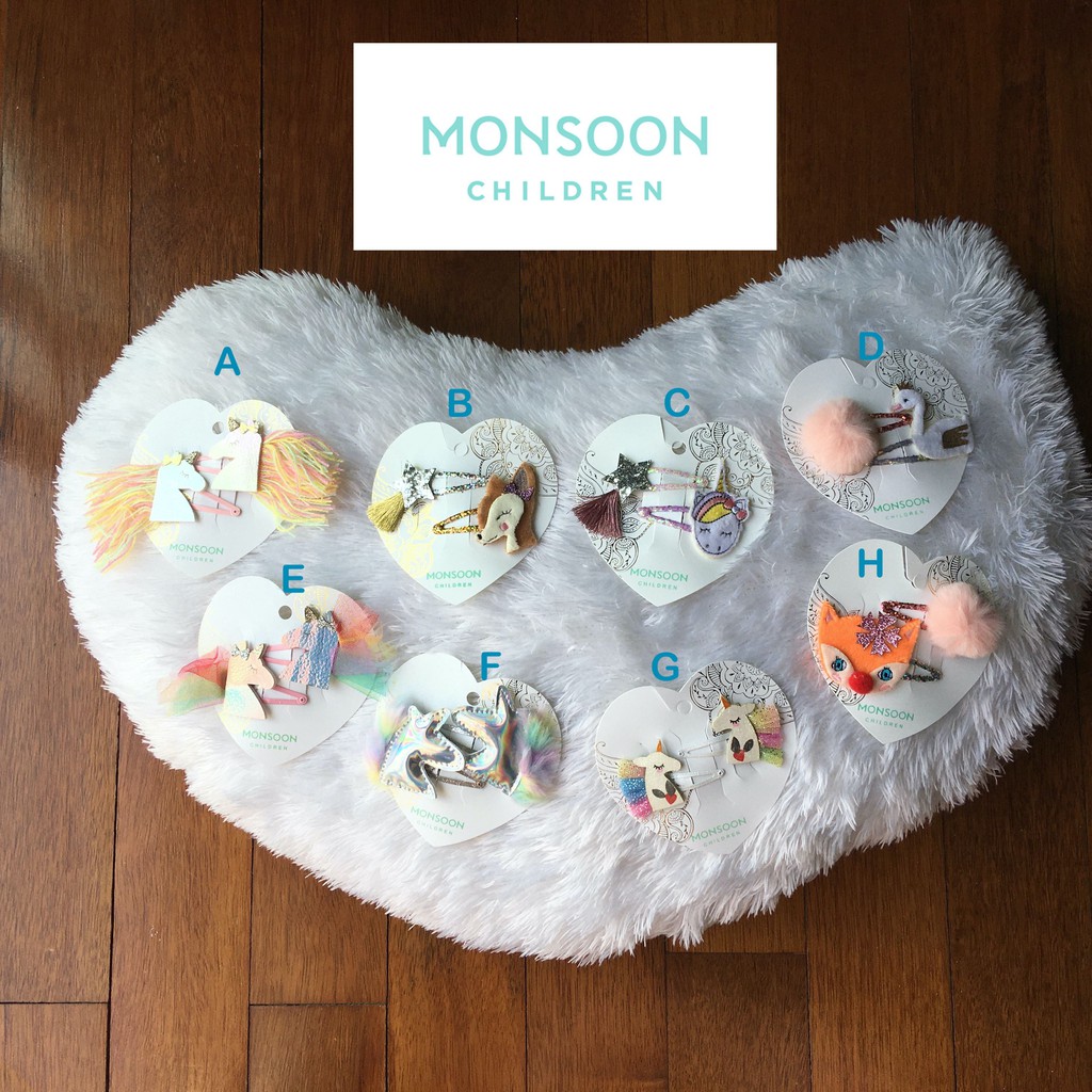 MONSOON ORIGINAL ANIMAL hair accessoris jepit sepasang anak