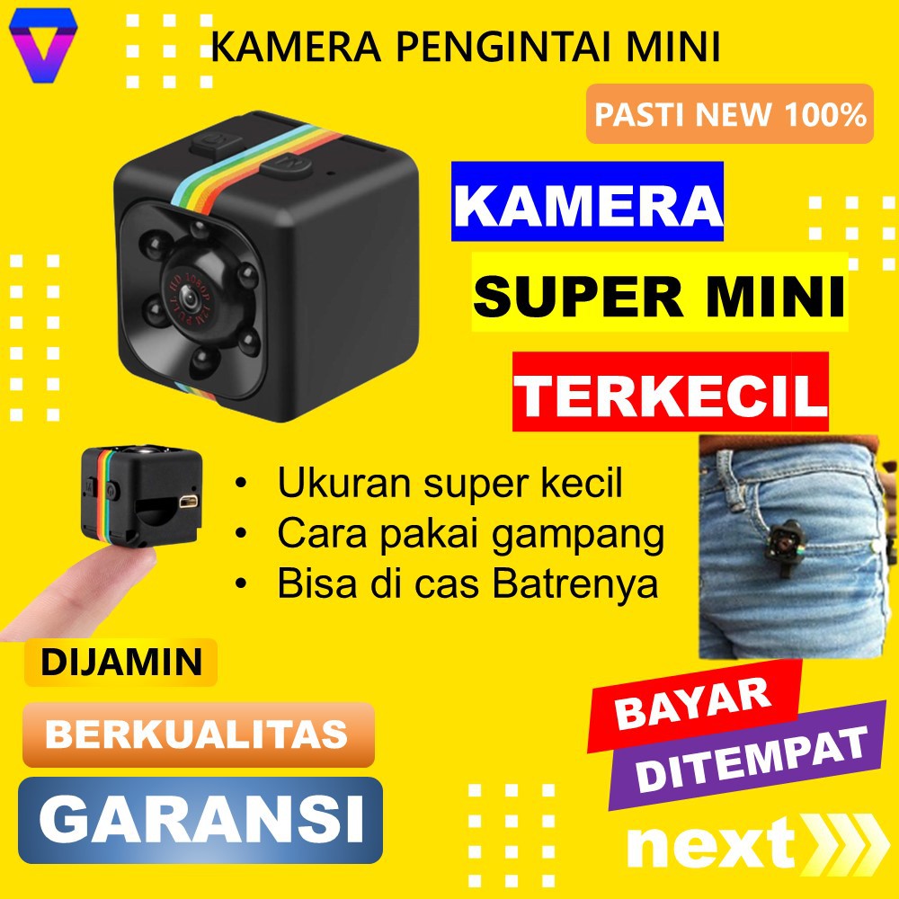 KAMERA KECIL TERSEMBNYI CAMERA CCTV PENGINTAI MINI HD SPY CAM HIDDEN IP CAMERA PENGINTIP MURAH JS55