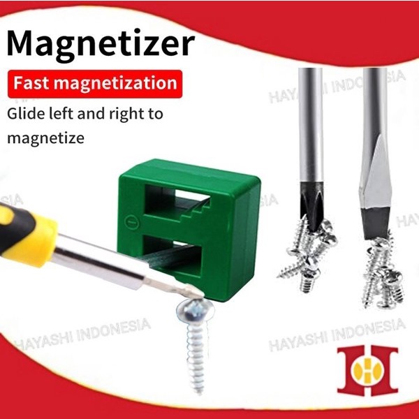 Magnetizer Demagnetizer Alat Penghilang Daya Magnet Obeng