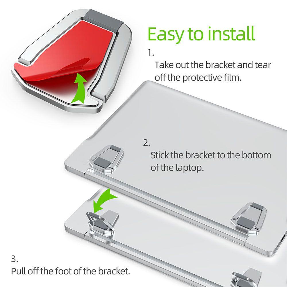 Augustina Stand Laptop Lipat Riser Rumah Kantor Non-slip Laptop Support Aksesoris Paduan Aluminium Bracket Tablet Stand Tablet