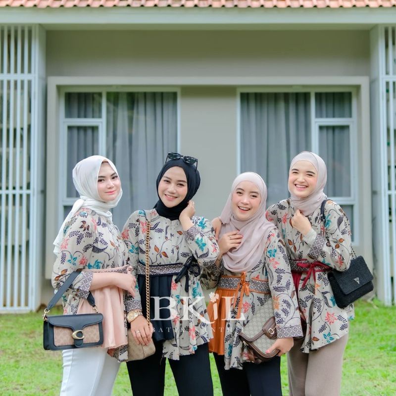 BATIK WANITA MODERN MONALISA GENES M,L,XL asli PEKALONGAN