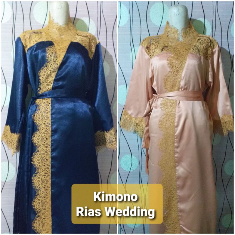 Kimono Rias wedding custom BORDIR LOGO