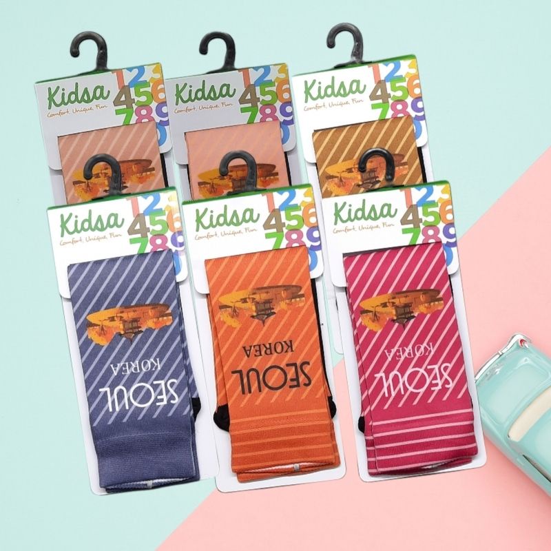 Kaos Kaki Anak Printing - Kanik Kidsa Motif Korea Seoul