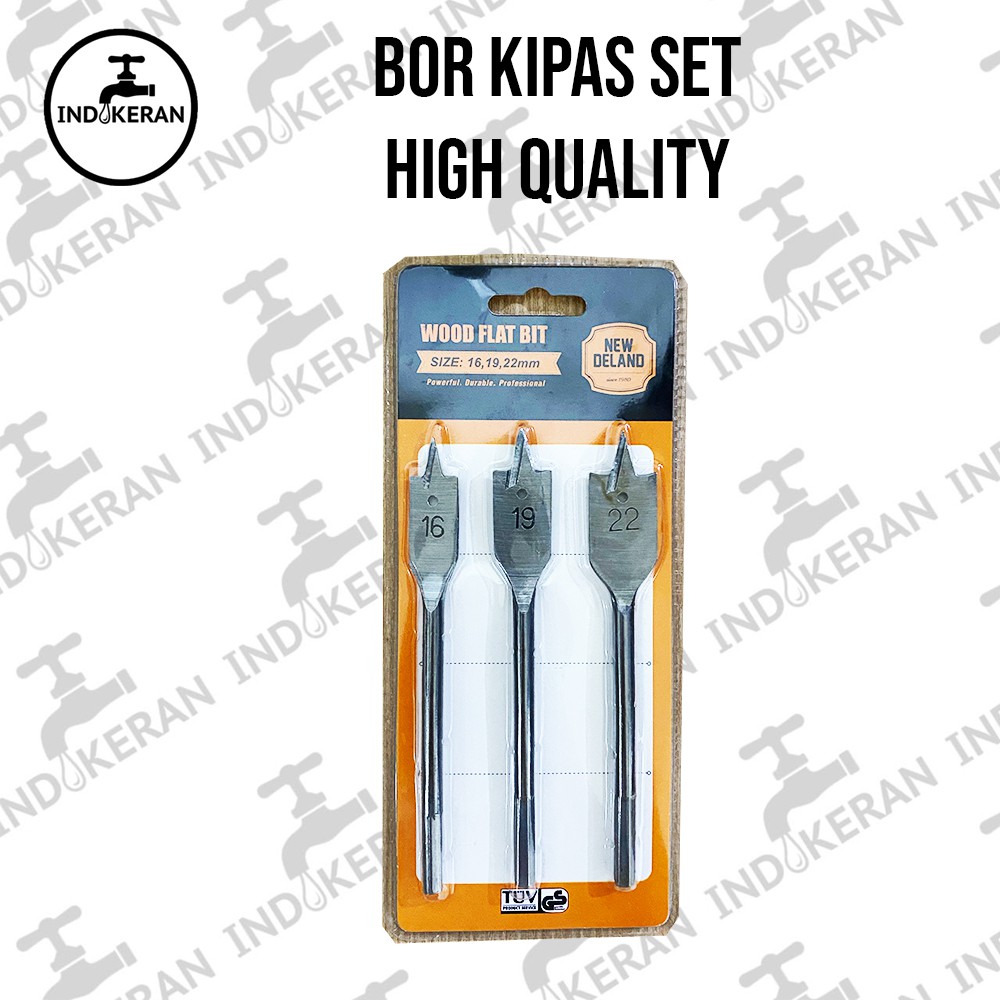 INDOKERAN - Mata Bor Kipas Kayu Set - High Quality