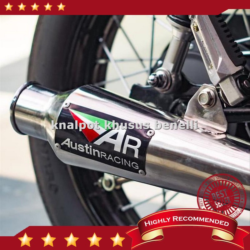 Murah Premium.. Knalpot Custom Untuk Benelli Motobi 152 Cafe Racer Full System