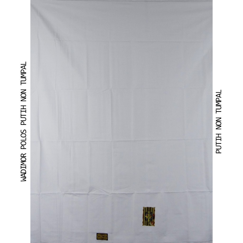 PREMIUM SARUNG WADIMOR PUTIH POLOS KATUN DEWASA