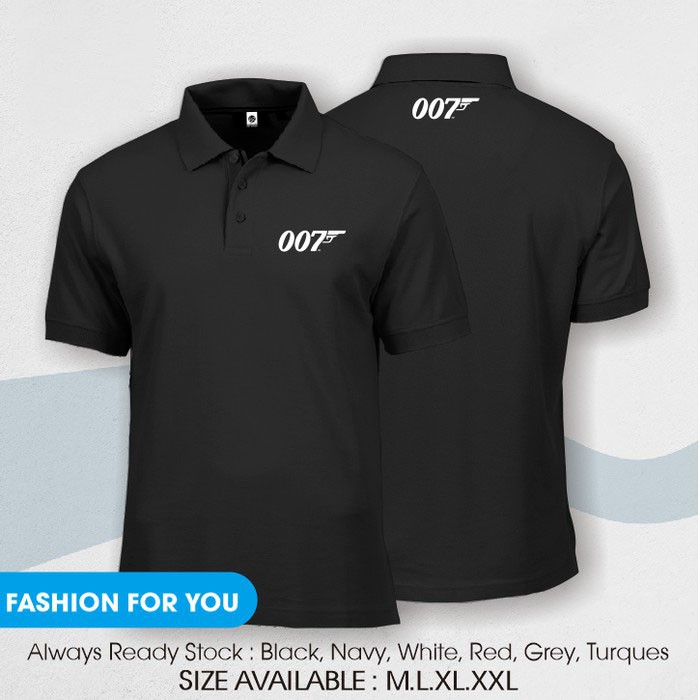 polo shirt 007 / kaos kerah james bond 007