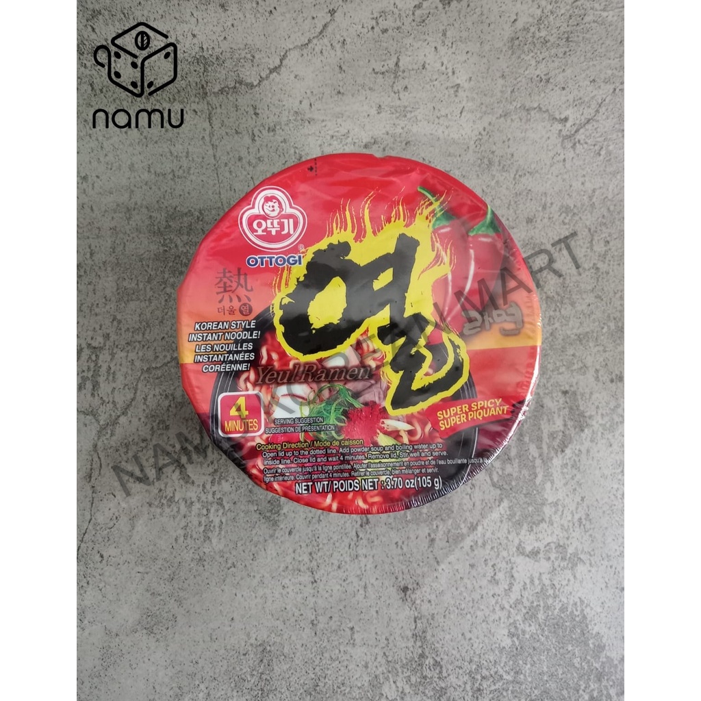 

Yeul Ramyun Bowl OTTOGI 오뚜기 열 라면 Ramyeon Korea Noodle 105gr / Instant Noodle Korea / Mie Instan Korea