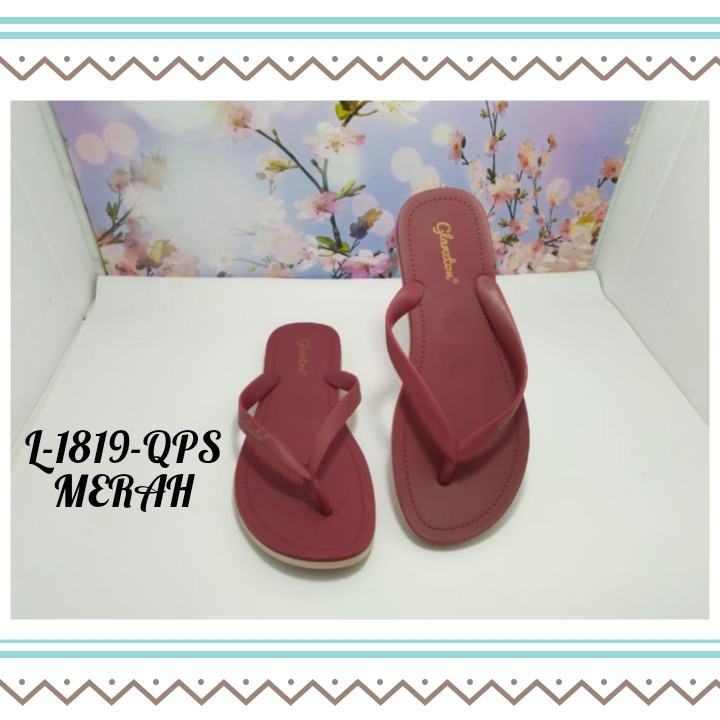 SANDAL IMPORT MODEL FLAT WANITA KASUAL NYAMAN DAN MODIS GLANZTON L1819Q-PS UK 37-41