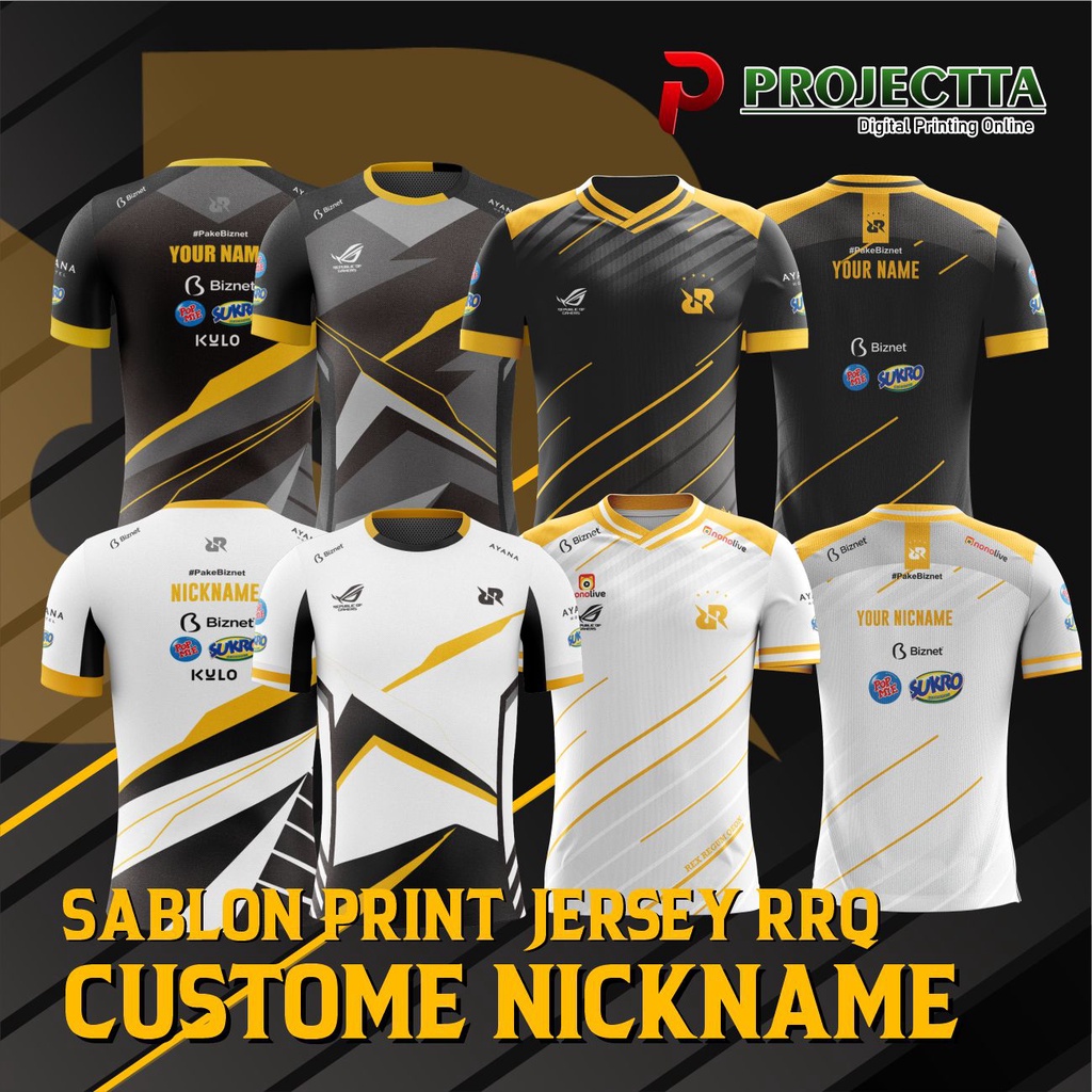 TIRTA ANUGRAH - JERSEY RRQ HOSHI/ JERSEY GAMING/JERSEY FREE CUSTOM NICKNAME