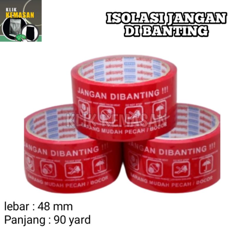 

LAKBAN TERATAI ISOLASI SELOTIP MERAH JANGAN DIBANTING FRAGILE PRINTING