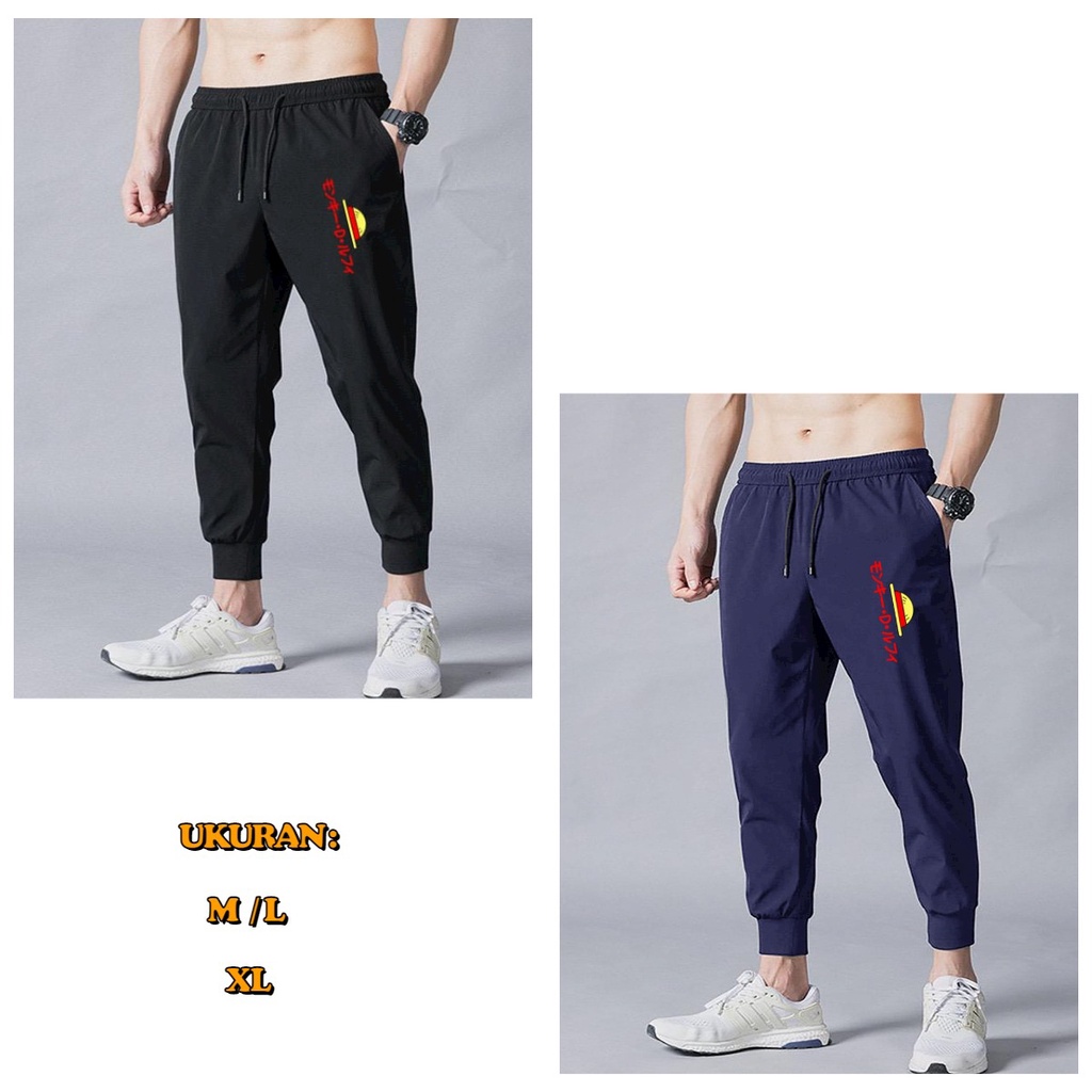 ALIPIO FASHION - JOGGER TOPI JERAMI / jogger pria / celana panjang / terbaru / keren / santai