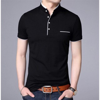 Jual Kaos Polo Shirt Pria Shanghai Misty Polos Lengan Pendek Bahan