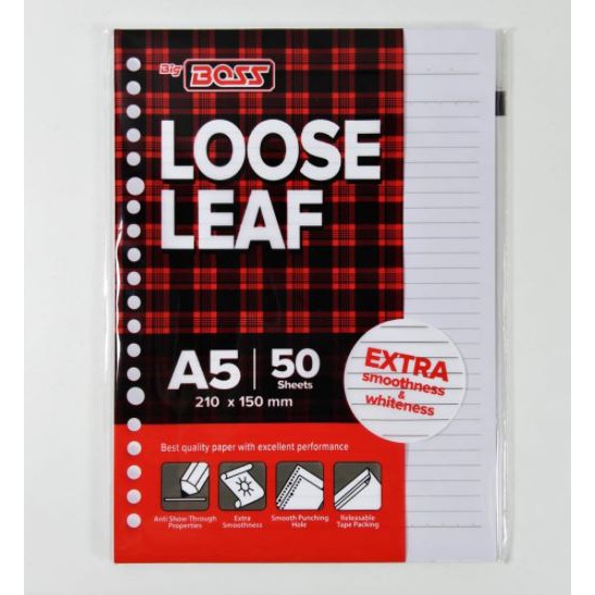 

LOOSE LEAF GARIS BIG BOSS A5 - 50 Lembar