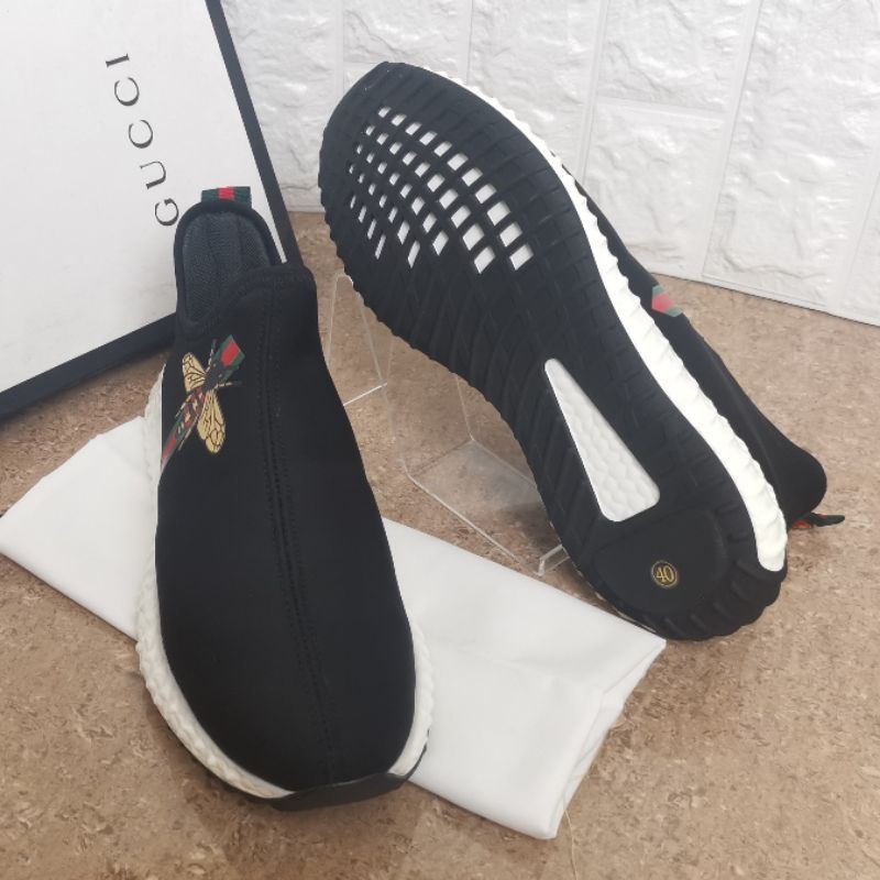 gucci sneaker slip on mirror quality shoes sepatu pria