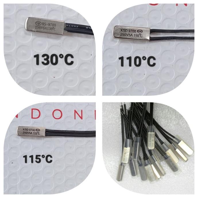 Thermostat Thermofuse Bimetal Fuse Suhu Temperatur Nc Rs Ksd 9700 5A
