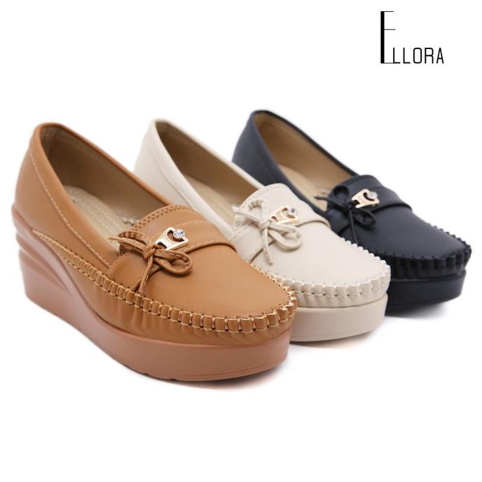 Ellora 12Za01 / Sepatu Wedges Wanita Import Sepatu Kerja Wanita