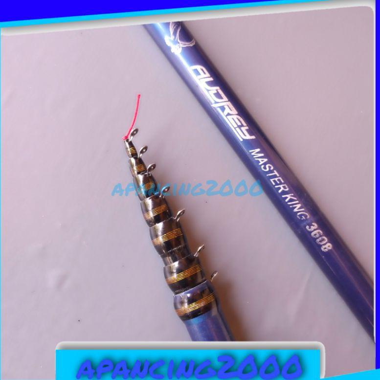 KLU.26Au22ᶜ– joran tegek pancing Audrey 180 210 240 270 300 360 400 450 fiber set kolong murah