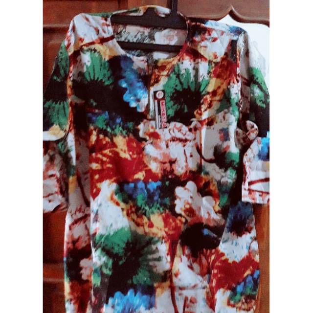 Blouse super jumbo motif bunga2