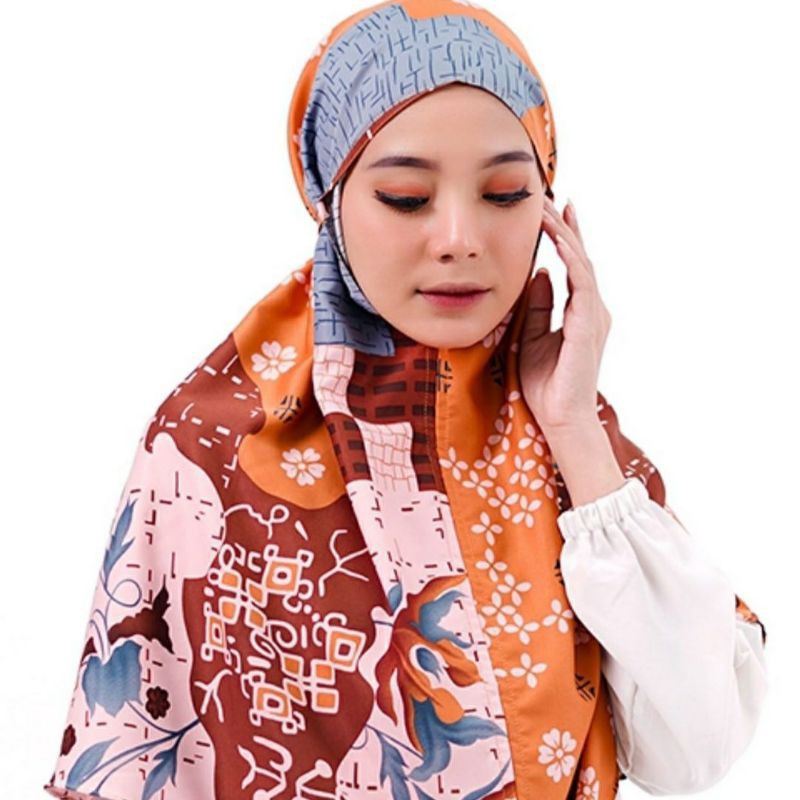 ZINIAH BERGO - BERGO MOTIF - JILBAB MOTIF - HIJAB INSTANT - HIJAB MOTIF