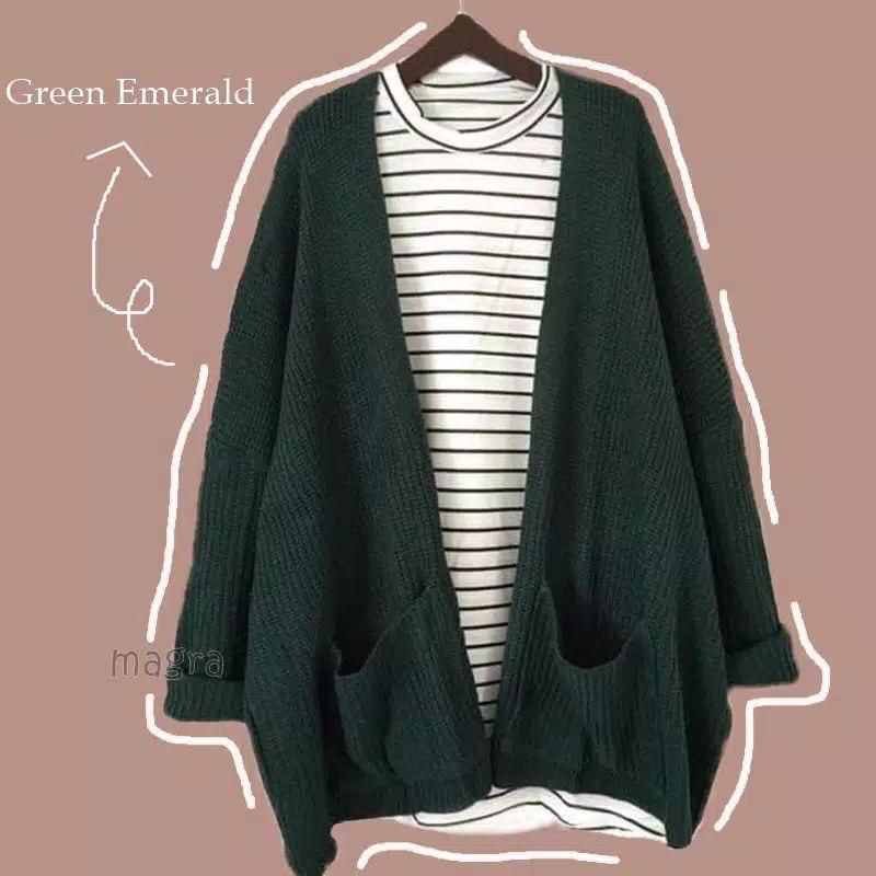 Cardigan saku polos outer rajut murah Shopee Indonesia Cardigan saku polos outer rajut murah Shopee Indonesia