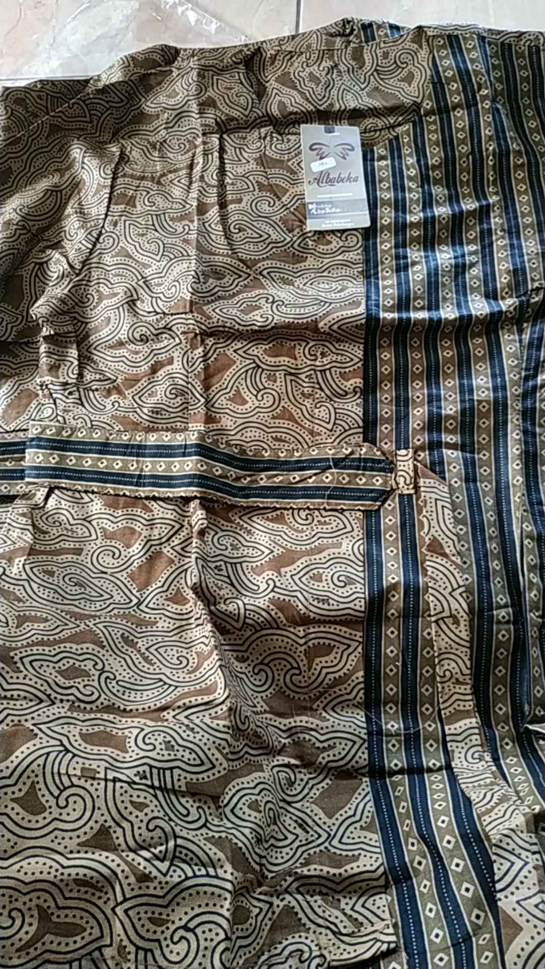 Tey-17 Batik Wanita Asj Sa Hrb026 Kenongo Kemeja Tosca Pendek